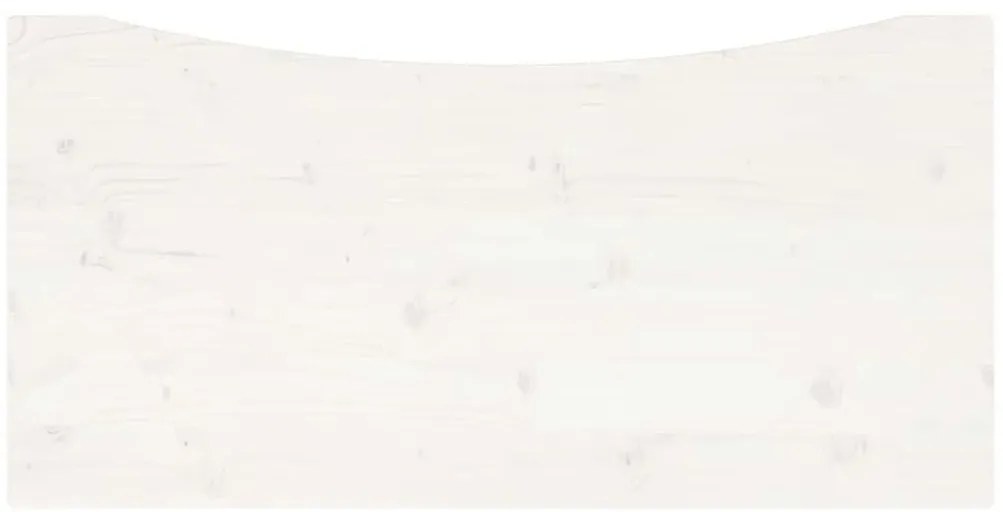 fehér tömör fenyőfa asztallap 110 x 55 x 2,5 cm