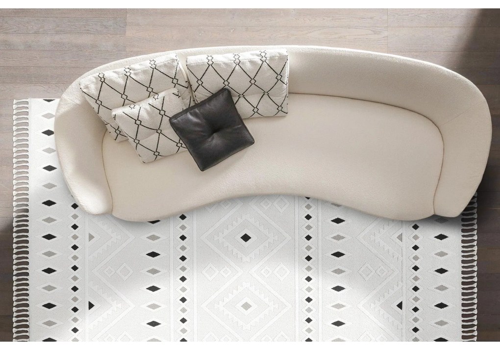 Szőnyeg (160 x 230), 33412A Malta - Cream, Grey