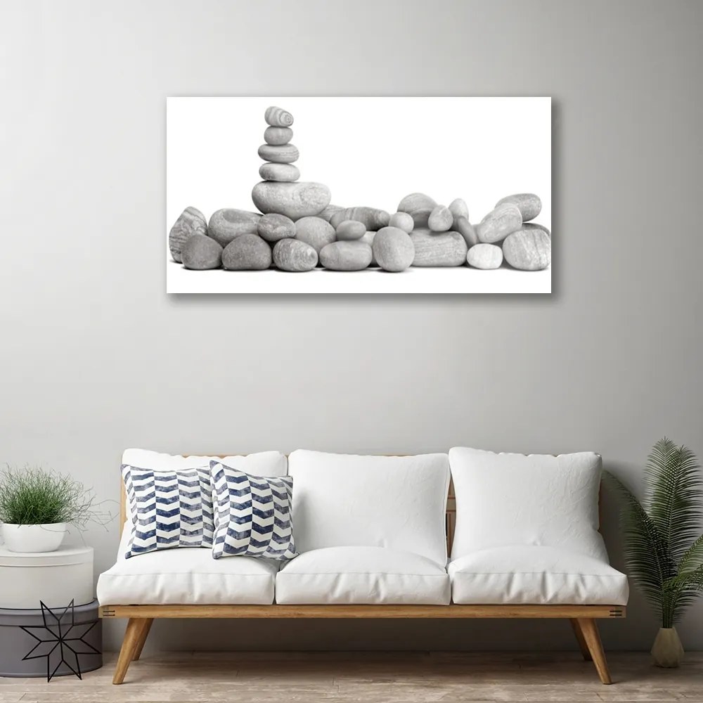 Üvegkép falra kövek Art 125x50 cm