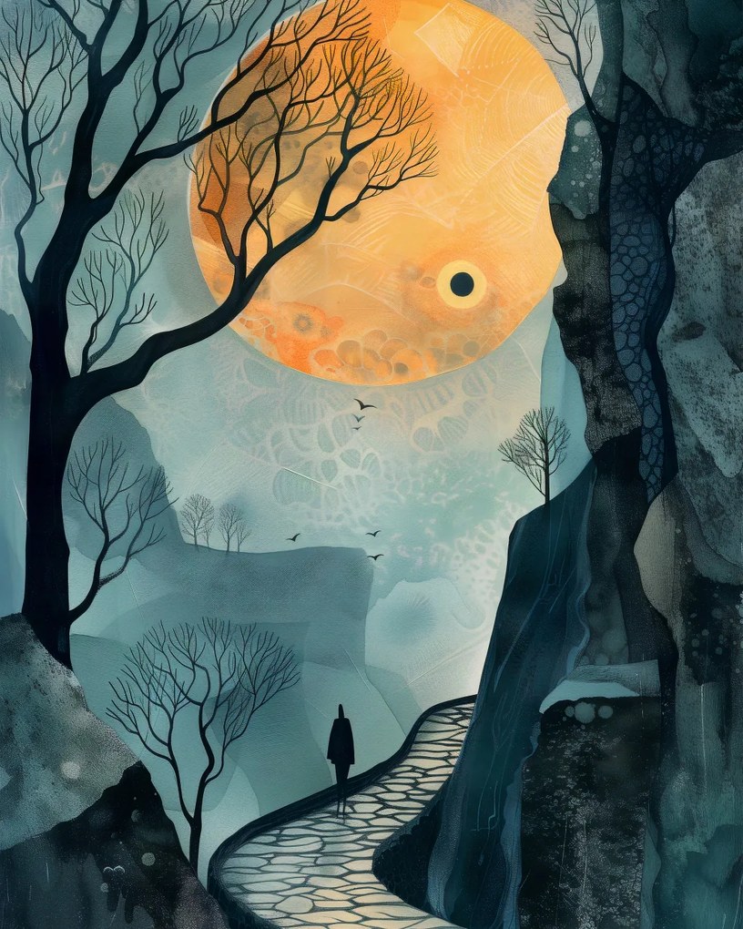 Poszter 40x50cm Az út rejtélye cél nélkül