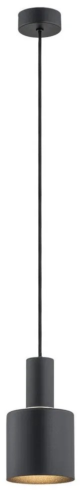 Argon 4219 - Csillár zsinóron SINES 1xE27/15W/230V á. 12 cm fekete