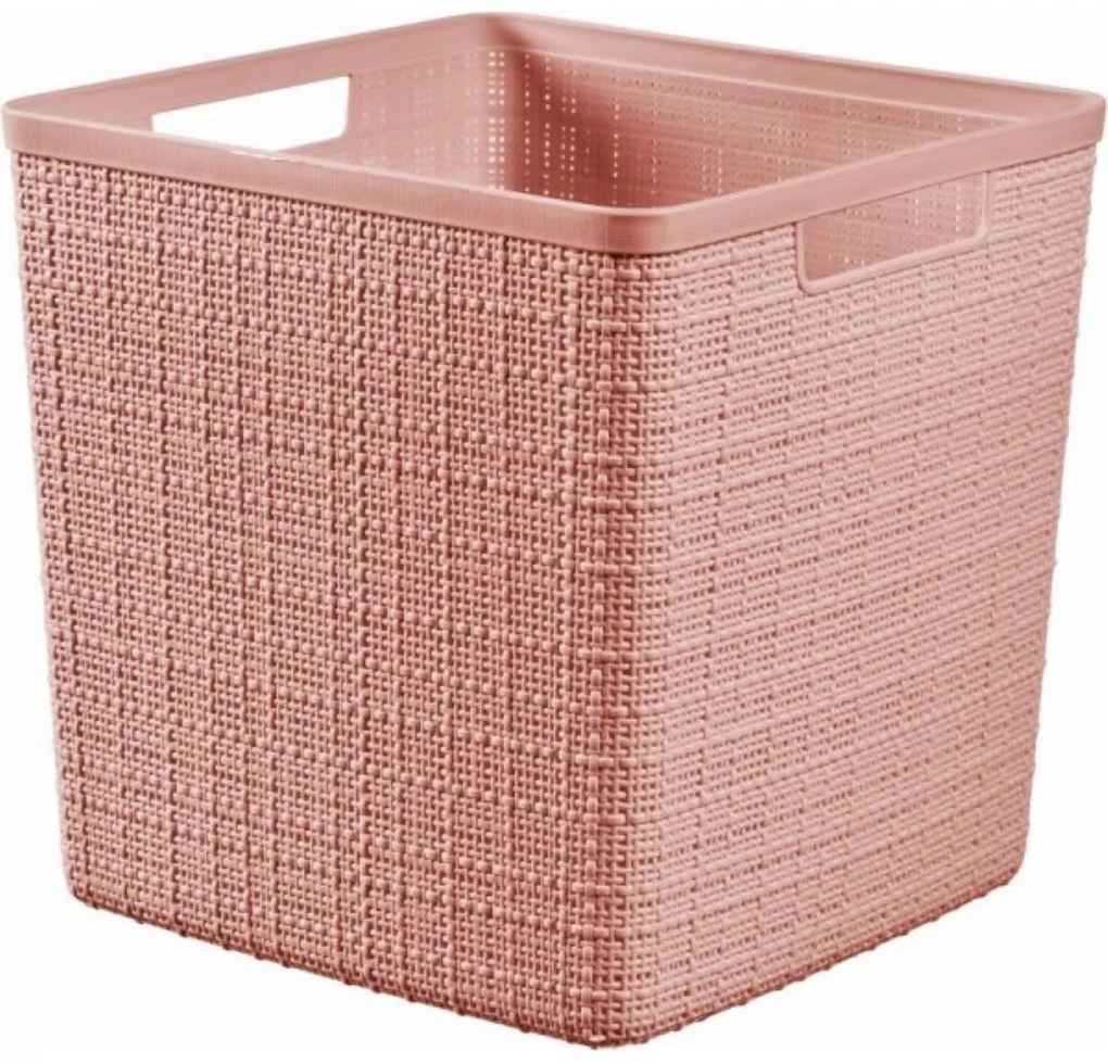 Curver Tárolókosár JUTE L, rózsaszín