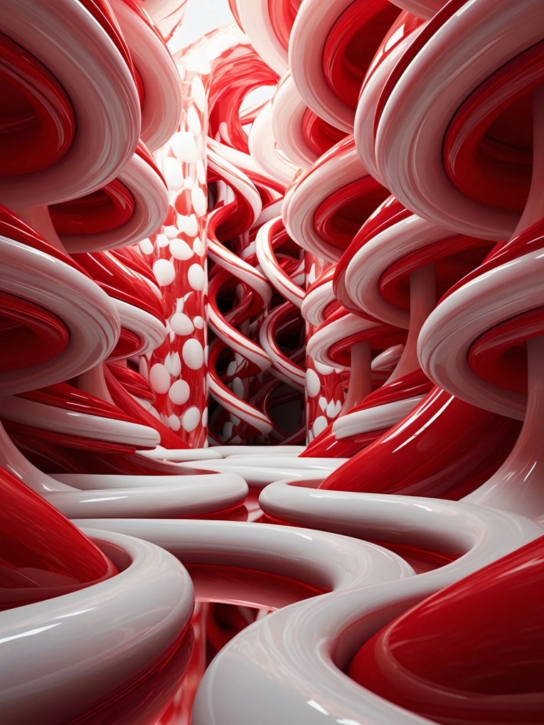 Poszter 30x40cm Vörös örvények