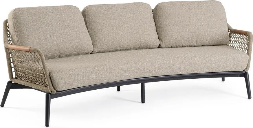 Világosbarna akácfa kerti kanapé Eulero – Bizzotto