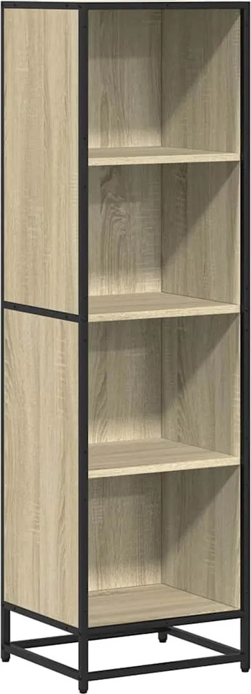 vidaXL sonoma színű szerelt fa könyvszekrény 40x35x139 cm