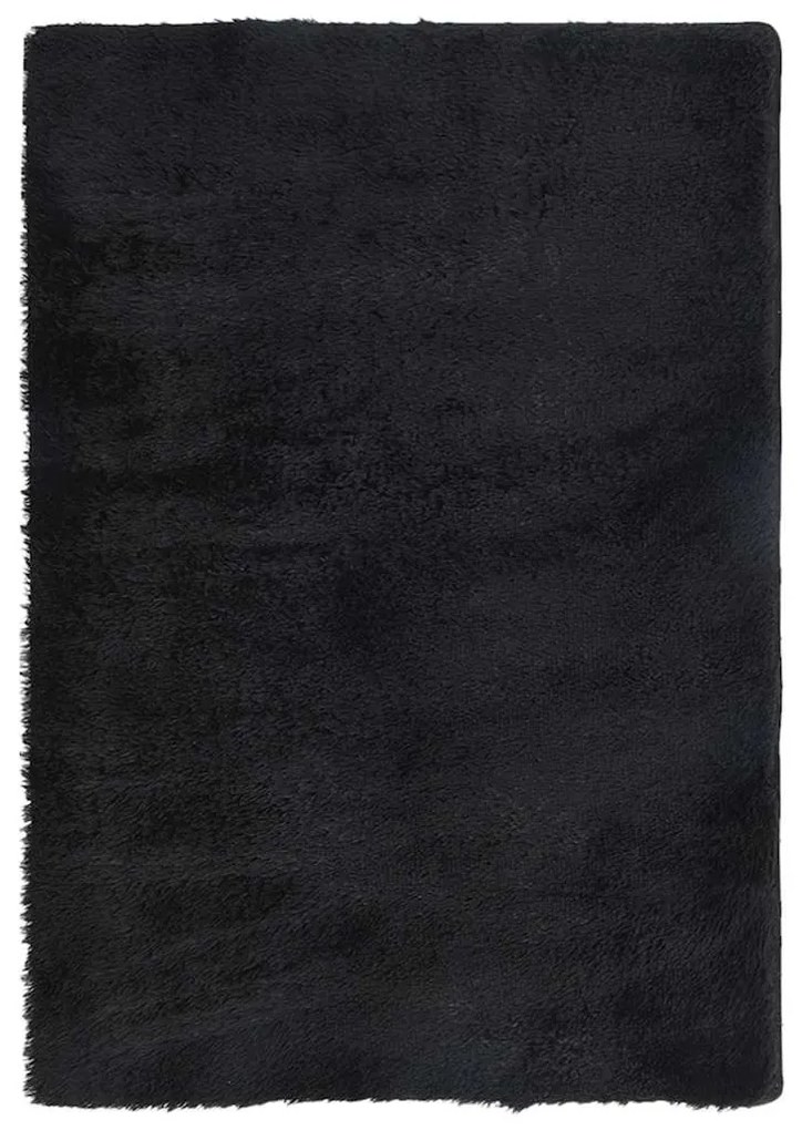 fekete hosszú szálú NAVARRA bozontos szőnyeg 200x290 cm