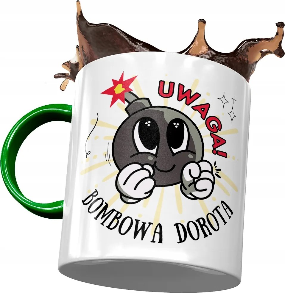 Zöld Bögre Dorottya Feleség Barátnő Ajándék Nyomtatott Fotóval