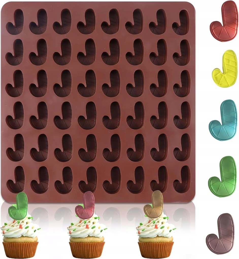 Szilikon Forma Csokoládéhoz, Pralinéhoz, Cukorkákhoz, 48 Helyes