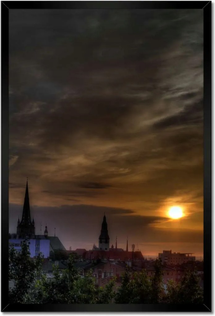 Poszterek keretben 40x60 Nap lenyugszik Horizont