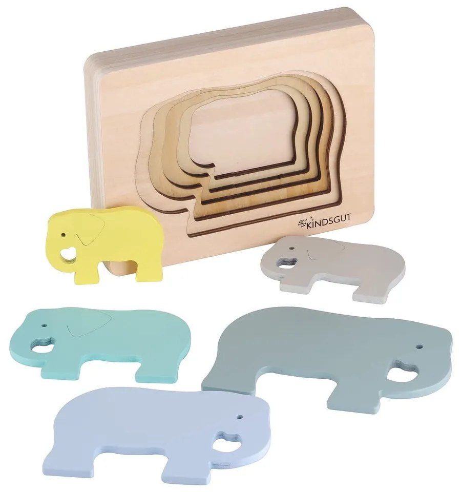 Elephant fa gyerek puzzle - Kindsgut