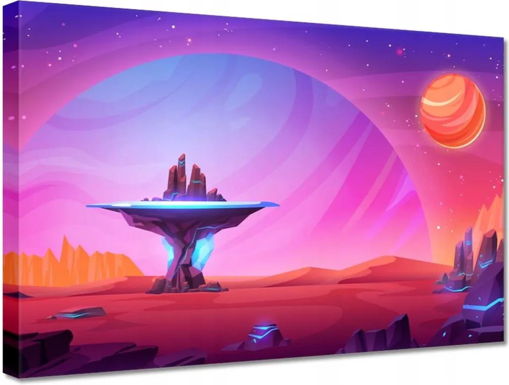 Vászonkép 30x20 Kozmosz bolygó