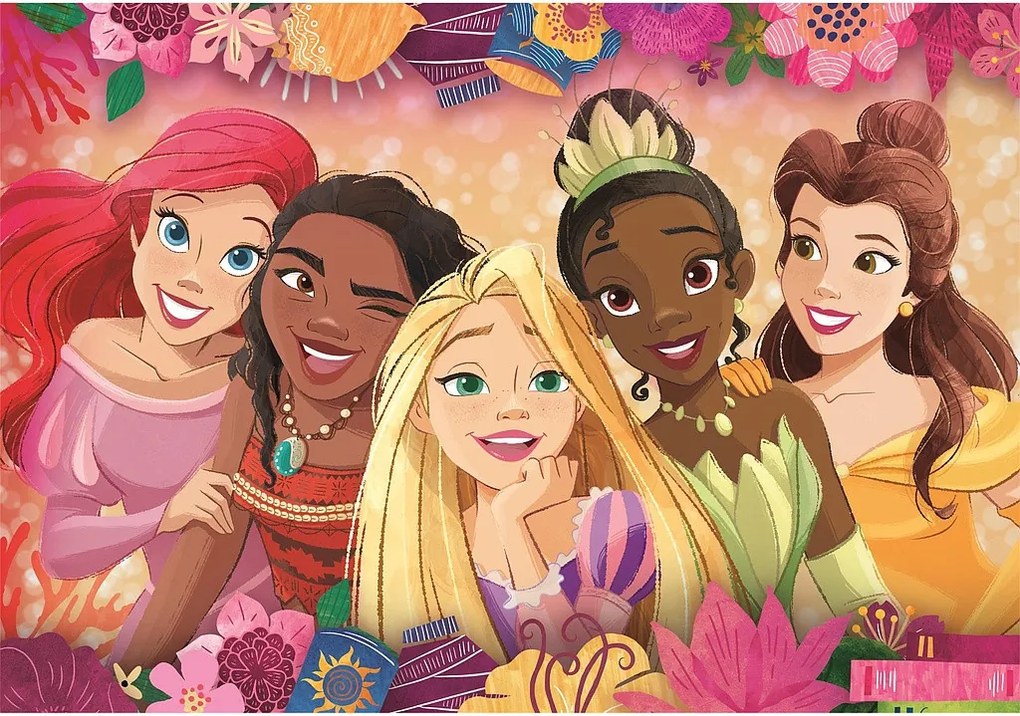 Disney Hercegnők Flower Frame 24 db-os maxi puzzle Clementoni