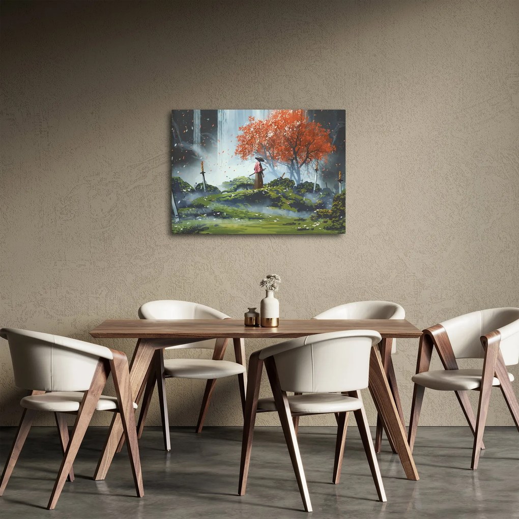 Kép - A kardok kertjének illusztrációja (70x50 cm)