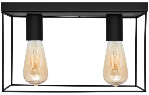 Mennyezeti lámpa FINN 2xE27/15W/230V fekete