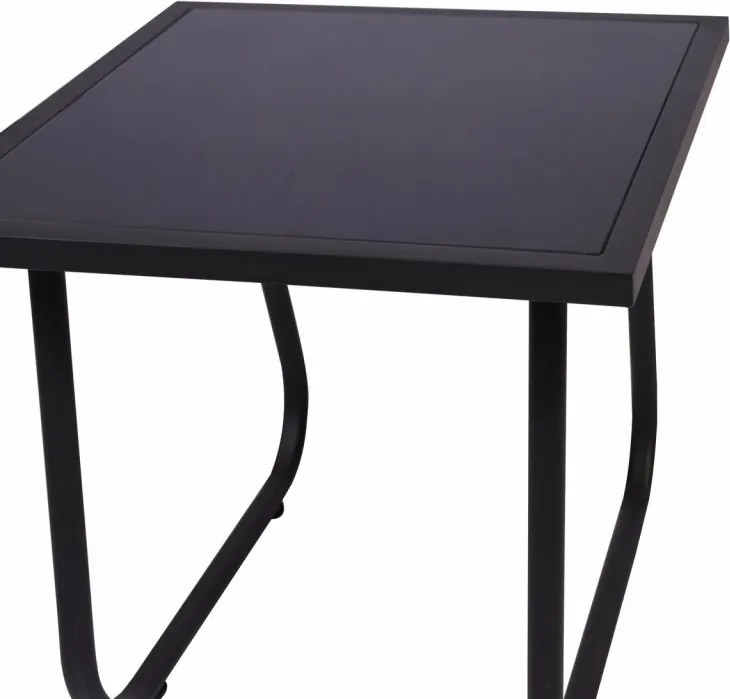 Kerti relax szett 2 szék asztal acél/textil összecsukható