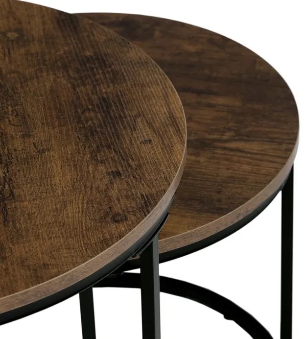 Dohányzóasztal 53×53×46 cm, MDF, Old Wood. CT-G1145 OLW