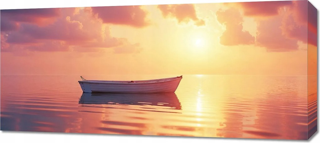 Vászonkép 90x40cm Hálószoba Nappaliba Panoráma Hajó 2