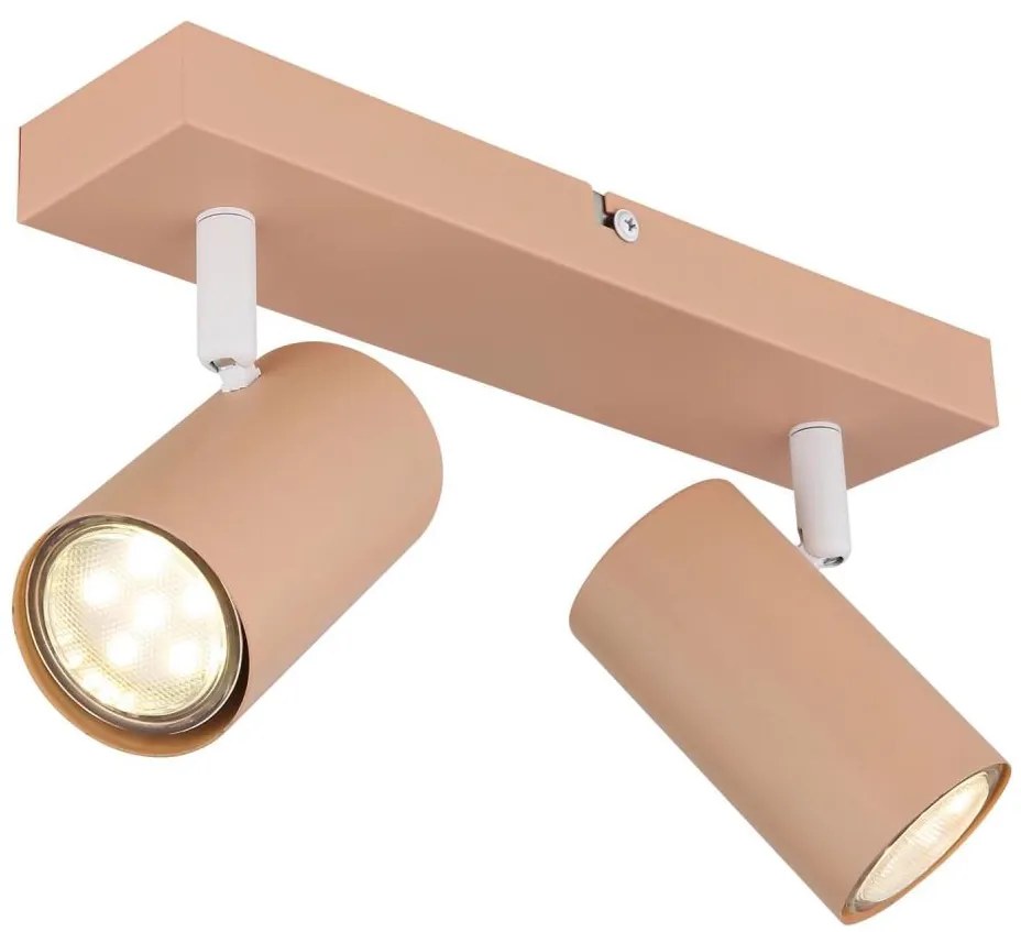 Globo 57911-2P - spotlámpa ROBBY 2xGU10/25W/230V narancs