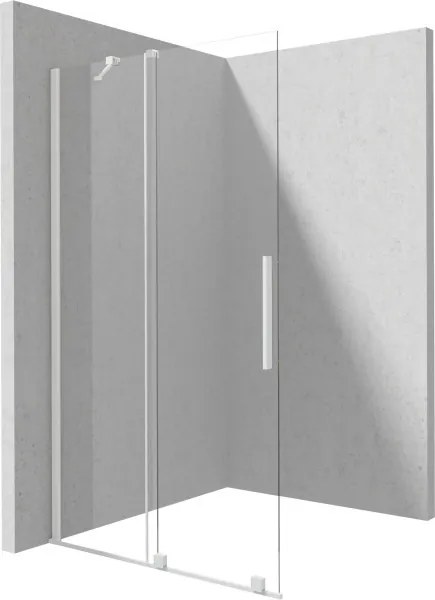 Prizma csúsztatható walk-in zuhanyfal_120x195, fehér