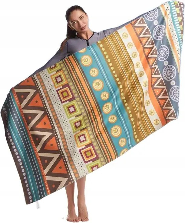 Strandtörölköző Uszodába Strandra Gyorsan Száradó Nagy 90X180