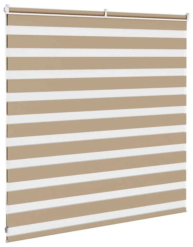 zebrafüggönnyel homokbarna szövetszélesség 135,9 cm poliészter