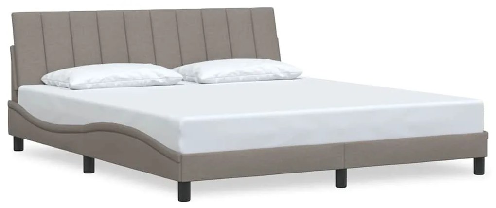 tópszínű szövet ágykeret matrac nélkül Hanko 180 x 200 cm