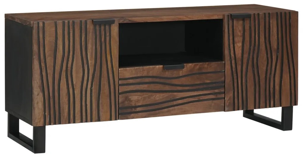 TV szekrény - 105 x 33.5 x 46 cm, tömör mangófából.