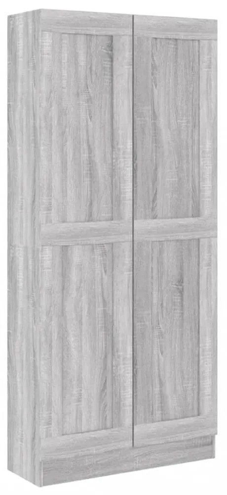 szürke sonoma színű fa fürdőszobaszekrény 82,5x30,5x185,5 cm