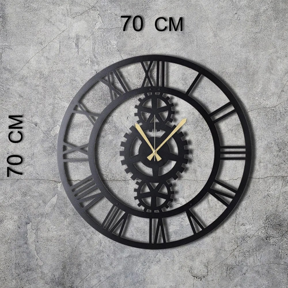 Fali Dekoráció Decorative Metal Wall Clock, Gear XL