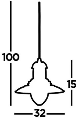 Searchlight 4301AB - FISHERMAN kábeles csillár 1xE27/60W/230V sárgaréz