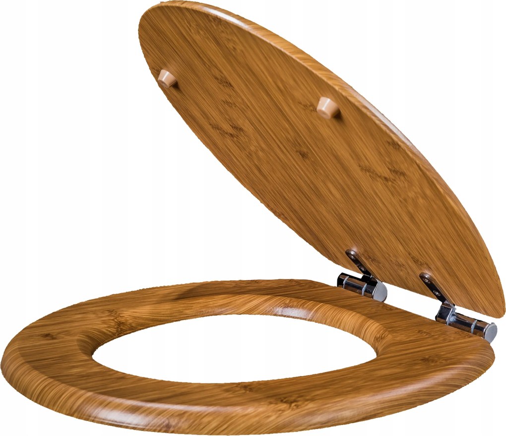 WC-ülőke Szabadon álló Univerzális Mdf Fa Bambusz