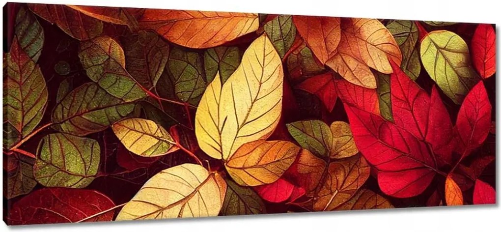 Vászonkép 100x40 Őszi levelek Ősz