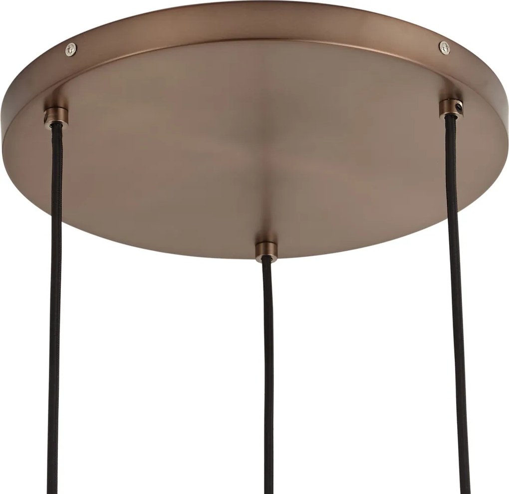Design függőlámpa sötét bronz 3-lámpás - Ard