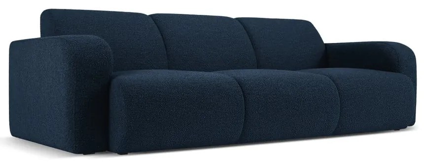 Sötétkék buklé kanapé 235 cm Molino – Micadoni Home