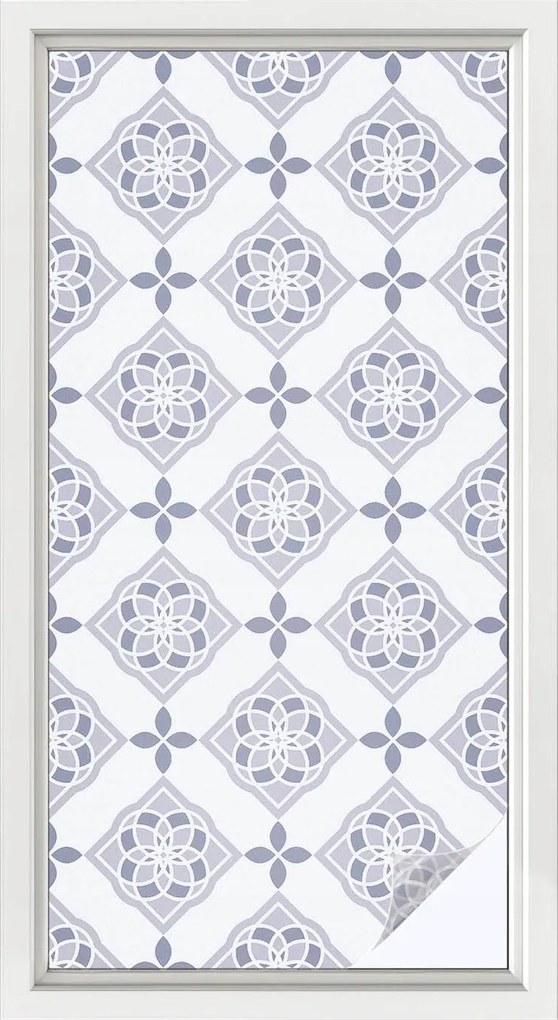 Öntapadós Ablakfólia Adatvédelem Virágos rombuszok 50x100 cm