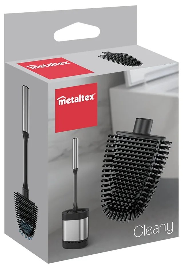 Fekete tartalék WC-kefe – Metaltex