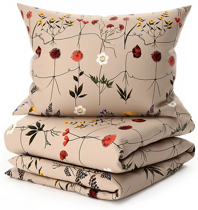 HERBAR bézs mikroszálas ágyneműhuzat Ágyneműhuzat mérete: 2 db 70 x 90 cm | 200 x 220 cm