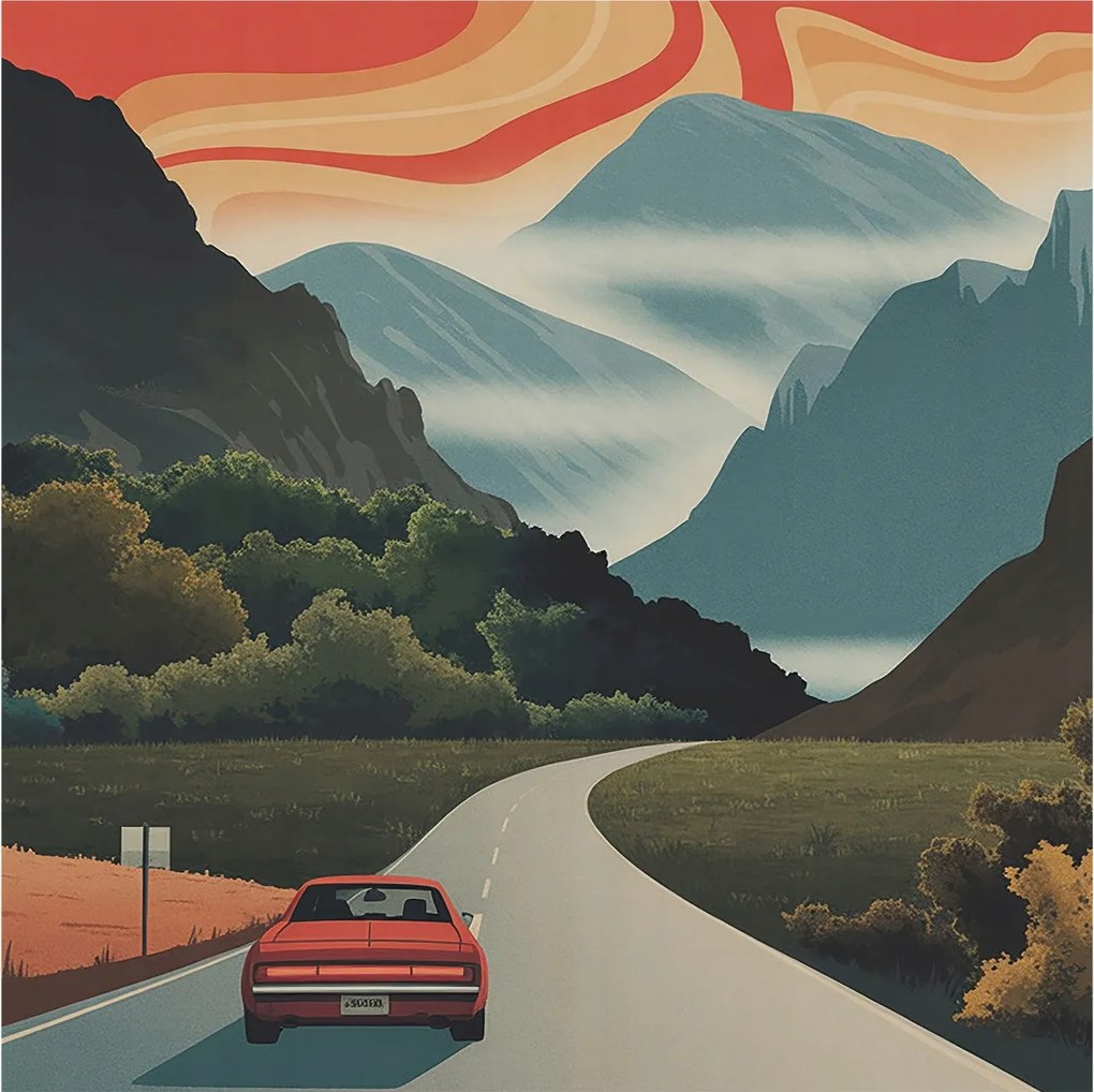 Fotótapéta Flizelin Dekoratív tapéta Hegyi kaland 250x250 Ragasztó