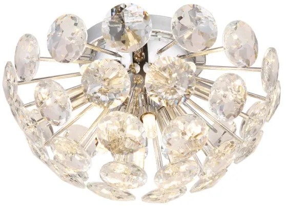 Globo 16047DC - Mennyezeti lámpa VIRINA 10xG9/7W/230V fényezett króm átm. 39 cm