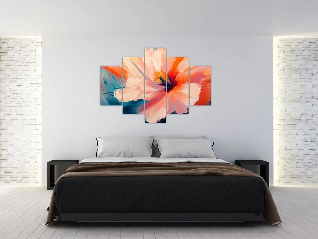Kép - Festett virág (150x105 cm)