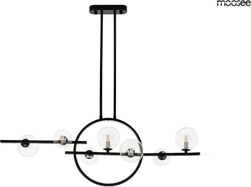 KING HOME MSE010100346 ALURE Modern Led Függesztett Lámpa Fekete G9 IP20