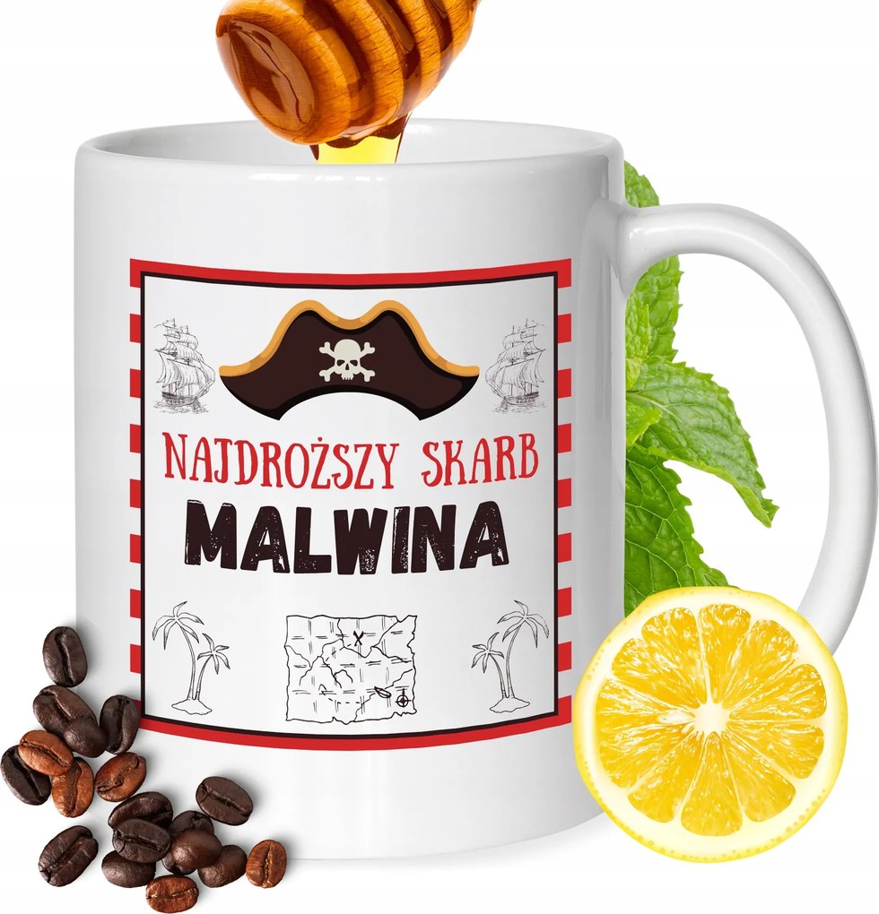 Bögre Malvina Barátnőknek Ajándék Nyomtatott Fehér 330ml