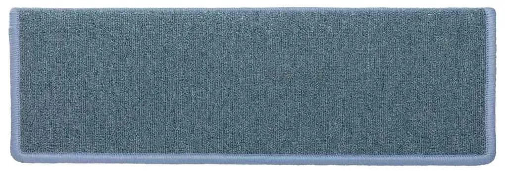 30 db lépcsőszőnyeg 65 x 21 x 4 cm tengerkék téglalap alakú széllel