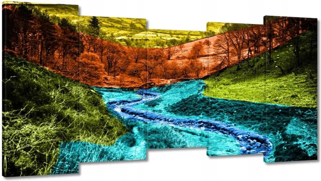 Festmények 150x80 Hegyi táj Tájkép