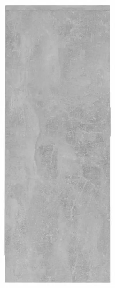 betonszürke szerelt fa cipősszekrény 60 x 35 x 92 cm