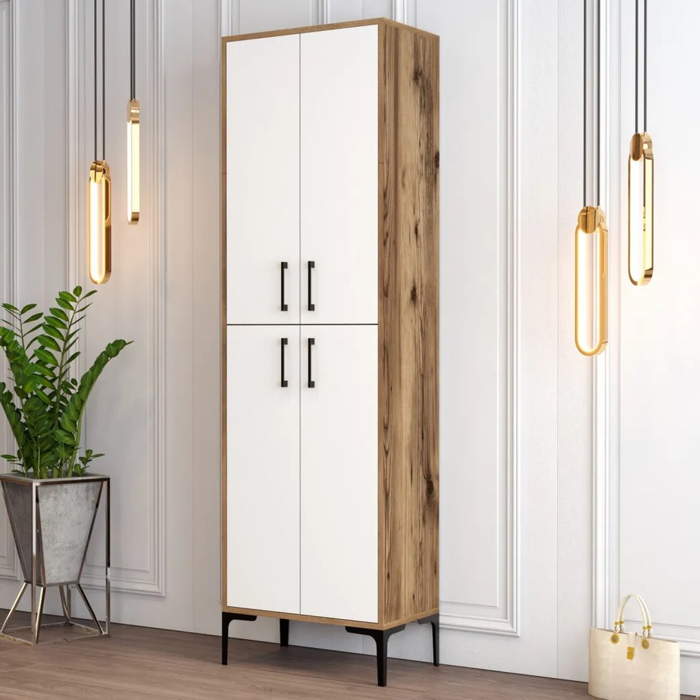 Berlin A - Walnut, White