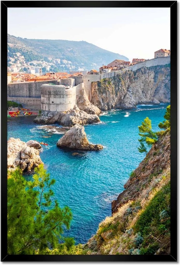 Poszterek keretben 40x60 Kilátás a Lovrijenac erődből