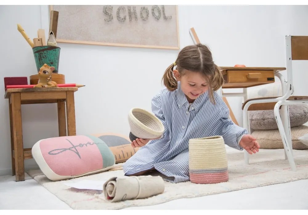 Textil játéktároló kosár ø 13x30 cm Pencil Small – Lorena Canals