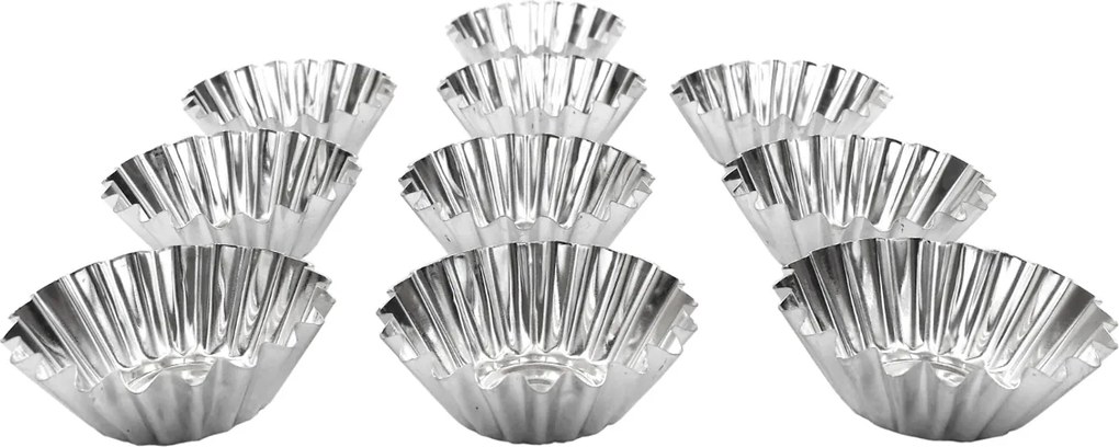 Muffin forma Tarmex fém 10 db 6,5 cm átmérő