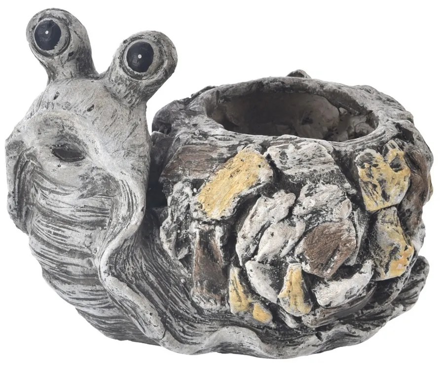 InDecor Ebi csiga kerámia virágtartó, 30 x 23 x 23 cm